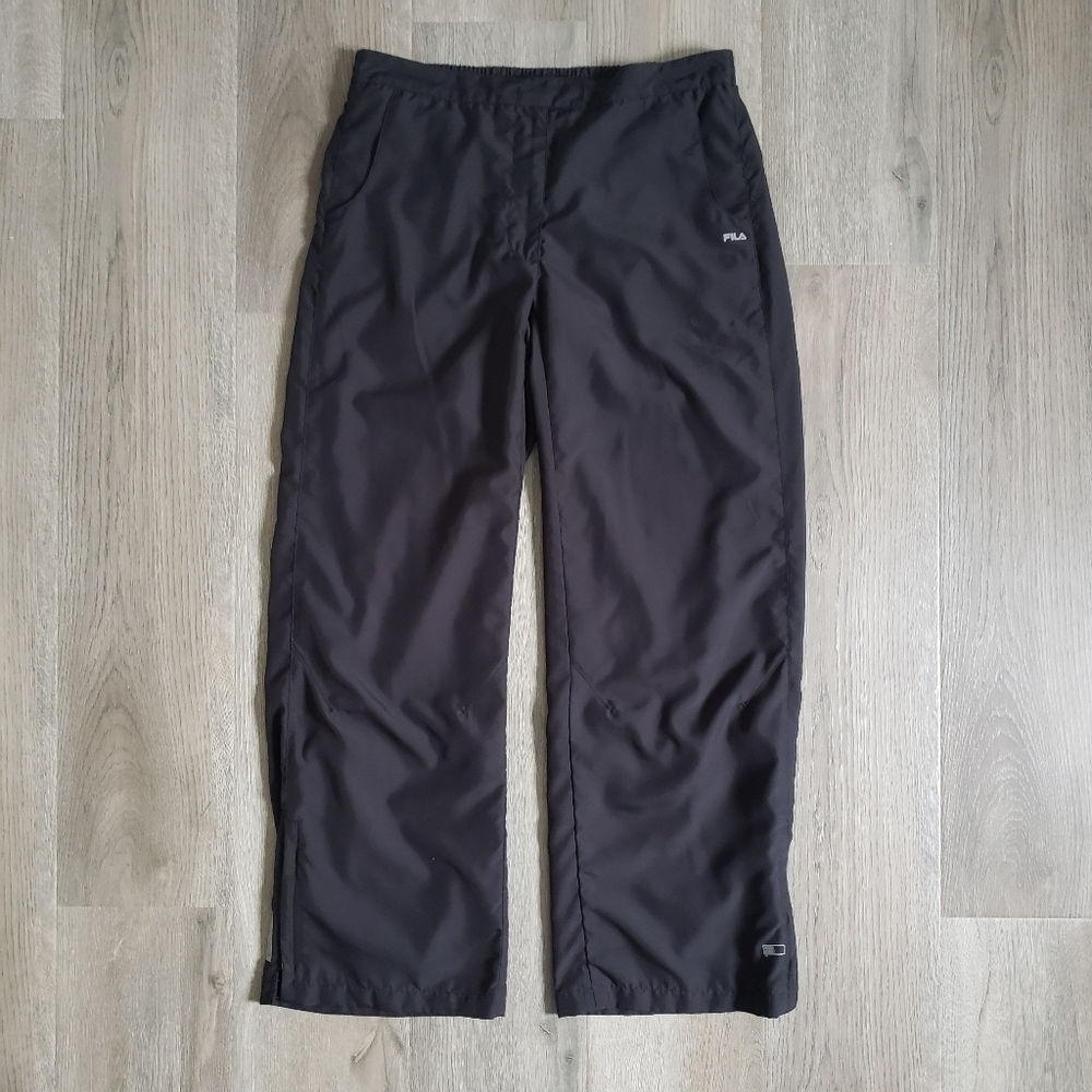 Fila Black Track Pants Athletic Lounge